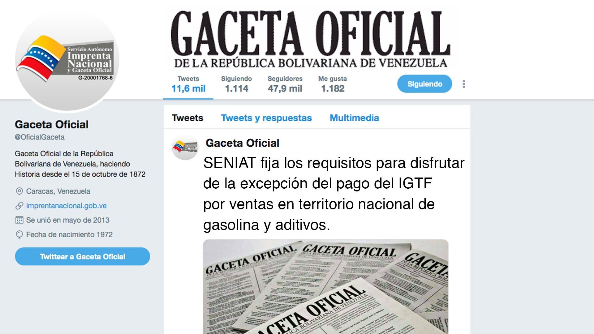 Seniat Fija Los Requisitos Para Disfrutar De La Excepción De Pago Del Igtf Por Venta En 7119