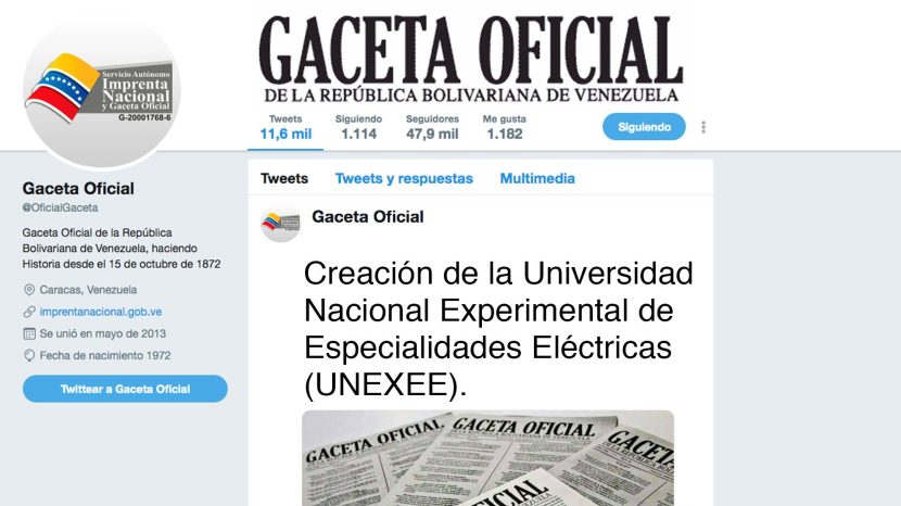 UNIVERSIDAD NACIONAL EXPERIMENTAL DE ESPECIALIDADES ELÉCTRICAS