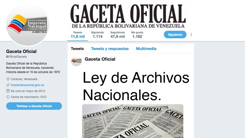 LEY DE ARCHIVOS NACIONALES